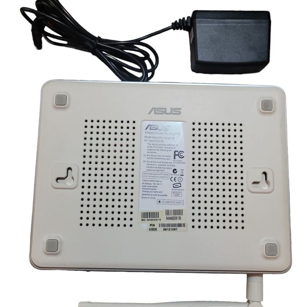 ASUS WL-500G Premium V2 Wireless Router VPN USB Tested Working - Picture 5 of 5